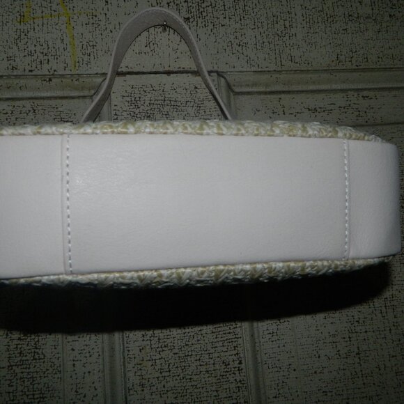 Mark & Graham Bamboo Raffia Shoulder Bag Pink - Picture 5 of 11